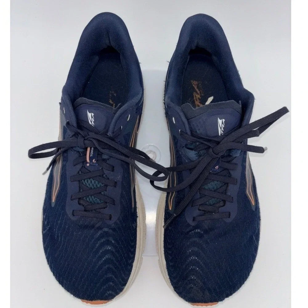 ALTRA Running Sneaker Shoe Women's Torin 6‎ Navy Orange Athletic Toe Box 9